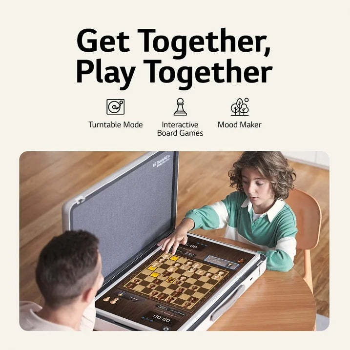 LG StanbyME Go 27" Touchscreen im Aktentaschen-Design | Tragbar und kabellos | Integrierter Akku